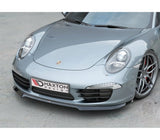 Maxton Design Gloss Black Maxton Design Front Splitter V.1 Porsche 911 Carrera 991 PO-911-991-FD1G+FD1RG