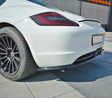 Maxton Design Gloss Black Maxton Design Rear Side Splitters Porsche Cayman S 987C PO-CA-S-987-RSD1G