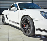 Maxton Design Gloss Black Maxton Design Side Skirts Diffusers Porsche Cayman S 987C PO-CA-S-987-SD1G