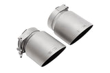 Soul Performance 4" Slash Cut Single Wall / Signature Satin Soul Performance Bolt on Exhaust Tips - Porsche 991.2 Carrera (with PSE) POR.9912PSE.SLT4