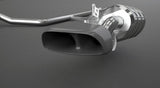 Capristo Porsche 970 Panamera Executive (Extended) Turbo/S - Valved Exhaust  with Mid-Pipes (for PSE) 02PO04703006