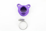 Vargas Turbo Technologies Purple VTT Billet Cylinder head Outlet Adapter VTT-COOLANT-ADAPTER-PURP