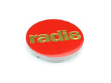 Radi8 Wheels Red and Gold Radi8 Limited Edition Center Caps RADI8-CAP-R-G