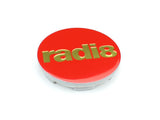 Radi8 Wheels Red and Gold Radi8 Limited Edition Center Caps RADI8-CAP-R-G