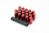 Aodhan 12x1.5 / Red Aodhan 6 Spline Wheel Lug Nuts 19mm (SPL35) - Set of 20 AHLNSPL351215R