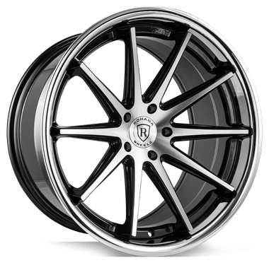 Rohana 20x10 et15 / 5x115 / cb71.6 Rohana RFC10 20" 5x115 Machine Black/Chrome Lip RFC1020105115MA15