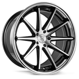 Rohana 20x9 et15 / 5x114 / cb73.1 Rohana RFC10 20" 5x114 Machine Black/Chrome Lip RFC102095114MA15