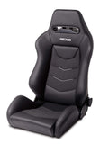 Recaro Black Leather/Cloud Grey Suede Accent Recaro Speed V Driver Seat 7227110.1.3171