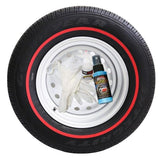 Tire Stickers 4 EACH - 1 PIECE / RED / 14" / 3/8" Tire Stickers - Redline - Permanent RDLN-14-38-4-R