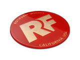 Rotiform Gold on Red Rotiform "RF" Hex Center Cap (Sold Each) 32170-RG