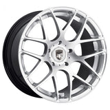 Avant Garde 19x10.0" 5x130 ET40 71.67mm CB Avant Garde Ruger Mesh Wheel | 19" Liquid Silver RMSHF-LS530191040