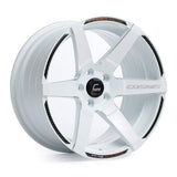 Cosmis Racing S1 White w/ Milled Spokes 18x9.5 +15mm 5x114.3 Wheel | S1-1895-15-5x114.3-W