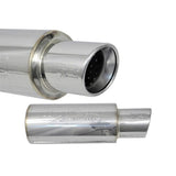 Injen 3.00 Universal Muffler w/Stainless Steel resonated rolled tip (Injen embossed logo) | SES300C