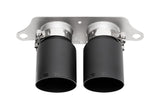 Soul Performance 991.1 GT3 (2013-2016) / 4" Slash Cut Single Wall / Satin Black Soul Performance Bolt-On Tips - Porsche 991 GT3 / GT3 RS POR.991GT3.SLT4B