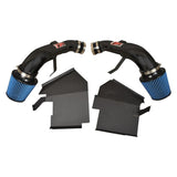Injen 14 Infiniti Q50 3.7L V6 Black Dual Short Ram Intake w/ MR Techn and Heat Shields | SP1999BLK