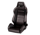 Recaro Black Vinyl/Saturn Black/Black AM Vinyl w/Silver Logo Recaro Speed Seat SPD.00.000.YG11