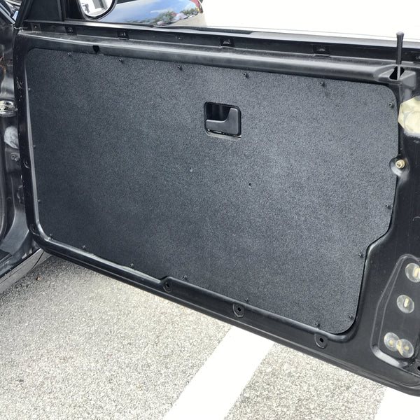Condor Speed Shop Front + Rear Panels / No Pull Straps / Domestic Shipping Black Door Cards - E30 Coupe E30DRCRD