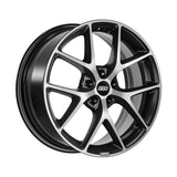BBS 17x7.5 / 5x108 et45 / cb70 BBS SR 17" 5x108 Satin Black Diamond Cut Face SR007VGPK