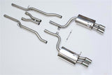 Milltek 2.25" Non-Resonated Cat-back Exhaust (Polished Tips) Milltek Dual 2.25" Cat-back Exhaust - Audi B7 S4 4.2L V8 SSXAU046