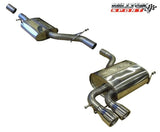 Milltek 2.5" Non-Resonated Catback Exhaust (Polished Tips) Milltek 2.5" Cat-back Exhaust System - Audi 8P A3 3.2L VR6 Quattro SSXAU448