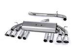 Milltek Non-Resonated Catback Exhaust/Non-Valved - (Round Polished Tips) Milltek 3" Performance Cat Back Exhaust SSXAU542