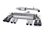 Milltek Non-Resonated Catback Exhaust/Non-Valved - (Round Polished Tips) Milltek 3" Performance Cat Back Exhaust SSXAU542