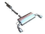 Milltek Milltek 2.5in. Stainless Steel NON-Resonated Exhaust Mk4 R32 SSXVW136