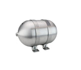 Seamless Tanks Aluminum Air Tank 12" Length 6.625" Diameter, (4) 3/8" Ports (1) 1/4" Port, 200psi Rated, Actual Volume 1.25 Gallons | ST6123801