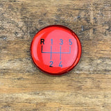 Condor Speed Shop Red 5 Speed Condor Weighted "Tall" Shift Knob TALL-RED5SPD