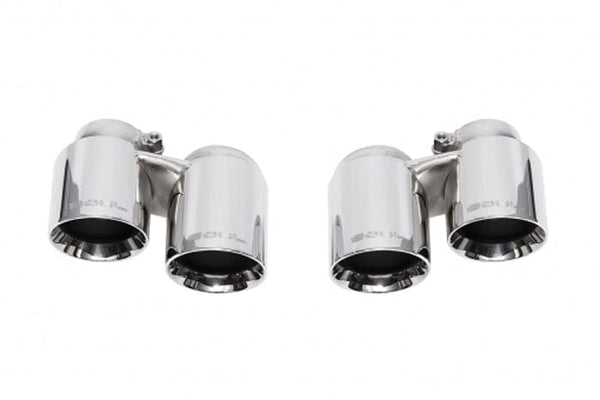 Soul Performance Polished Chrome Soul Performance Bolt On Exhaust Tips - Porsche 997.2 Carrera POR.9972.POL