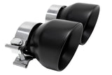 Soul Performance Dual Wall Slash Cut / Jet-Hot Matte Black Soul Performance Bolt On Exhaust Tips - Porsche 718 GT4 / Spyder / GTS / 4.0L POR.718GT4.DWSL.MB
