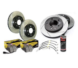 Stoptech Slotted Rotor Kit with Pads - VW Mk7/7.5 Golf R & GTi with Performance Package