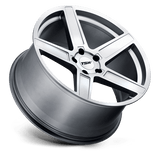 TSW 17X8.0 et35 / 5X120 / cb76.1 TSW Cast Ascent 17" 5x120 Matte Titanium Silver 1780ASC355120S76