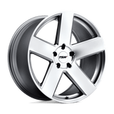 TSW 20x10 et40 / 5x112 / cb72.1 TSW Bristol 20" 5x112 Silver w/ Mirror Cut Face 2010BRS405112S72
