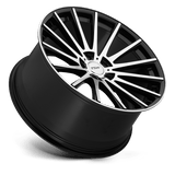 TSW 20X10.0 et40 / 5X120 / cb76.1 TSW Cast Chicane 20" 5x120 Gloss Black W/ Mirror Cut Face 2010CHC405120B76