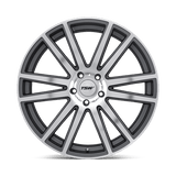 TSW 22X10.0 et44 / 5X112 / cb66.56 TSW Cast Gatsby 22" 5x112 Gunmetal W/ Mirror Cut Face 2210GAT445112G66
