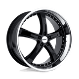 TSW 19x9.5 et45 / 5x120 / cb76.1 TSW Jarama 19" 5x120 Gloss Black w/ Mirror Cut Lip 1995JAR455120B76