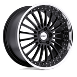 TSW 20X8.5 et40 / 5X108 / cb72.1 TSW Cast Silverstone 20" 5x108 Gloss Black W/ Mirror Cut Lip 2085SIL405108B72