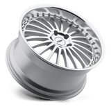 TSW 17X8.0 et40 / 5X114.3 / cb76.1 TSW Cast Silverstone 17" 5x114.3 Silver W/ Mirror Cut Face & Lip 1780SIL405114S76