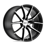 TSW 17X8.0 et40 / 5X114.3 / cb76.1 TSW Cast Sprint 17" 5x114.3 Gloss Black W/ Mirror Cut Face 1780SPT405114B76
