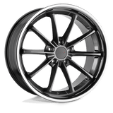 TSW 18X9.5 et40 / 5X112 / cb66.56 TSW Cast Sweep 18" 5x112 Gloss Gunmetal W/ Stainless Lip 1895SWP405112G66