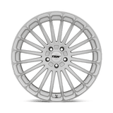 TSW 22X11.0 et25 / 5X120 / cb76.1 TSW Cast Turbina 22" 5x120 Titanium Silver W/ Mirror Cut Face 2211TUR255120S76
