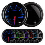 GlowShift Gauges Tinted 7 Color BAR Oil Pressure Gauge | GS-T704-BAR