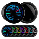 GlowShift Gauges Tinted 7 Color Dual Air Intake Temperature Gauge | GS-T720