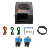 GlowShift Gauges GlowShift Gauges Tinted 7 Color Dual Needle Air Pressure Gauge GS-T713-DN