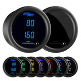 GlowShift Gauges Tinted 7 Color Dual Digital Air Pressure Gauge | GS-T713-DD