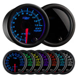 GlowShift Gauges Tinted 7 Color 1300° C Exhaust Gas Temperature Gauge | GS-T708-C