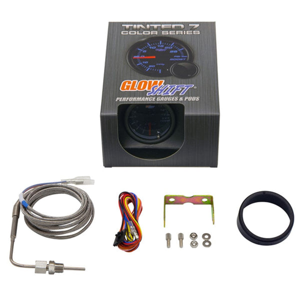GlowShift Gauges Tinted 7 Color 1300° C Exhaust Gas Temperature Gauge