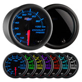 GlowShift Gauges Tinted 7 Color 100 PSI Exhaust Pressure Gauge | GS-T723_100