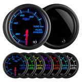 GlowShift Gauges Tinted 7 Color 30 PSI Fuel Pressure Gauge | GS-T711-30